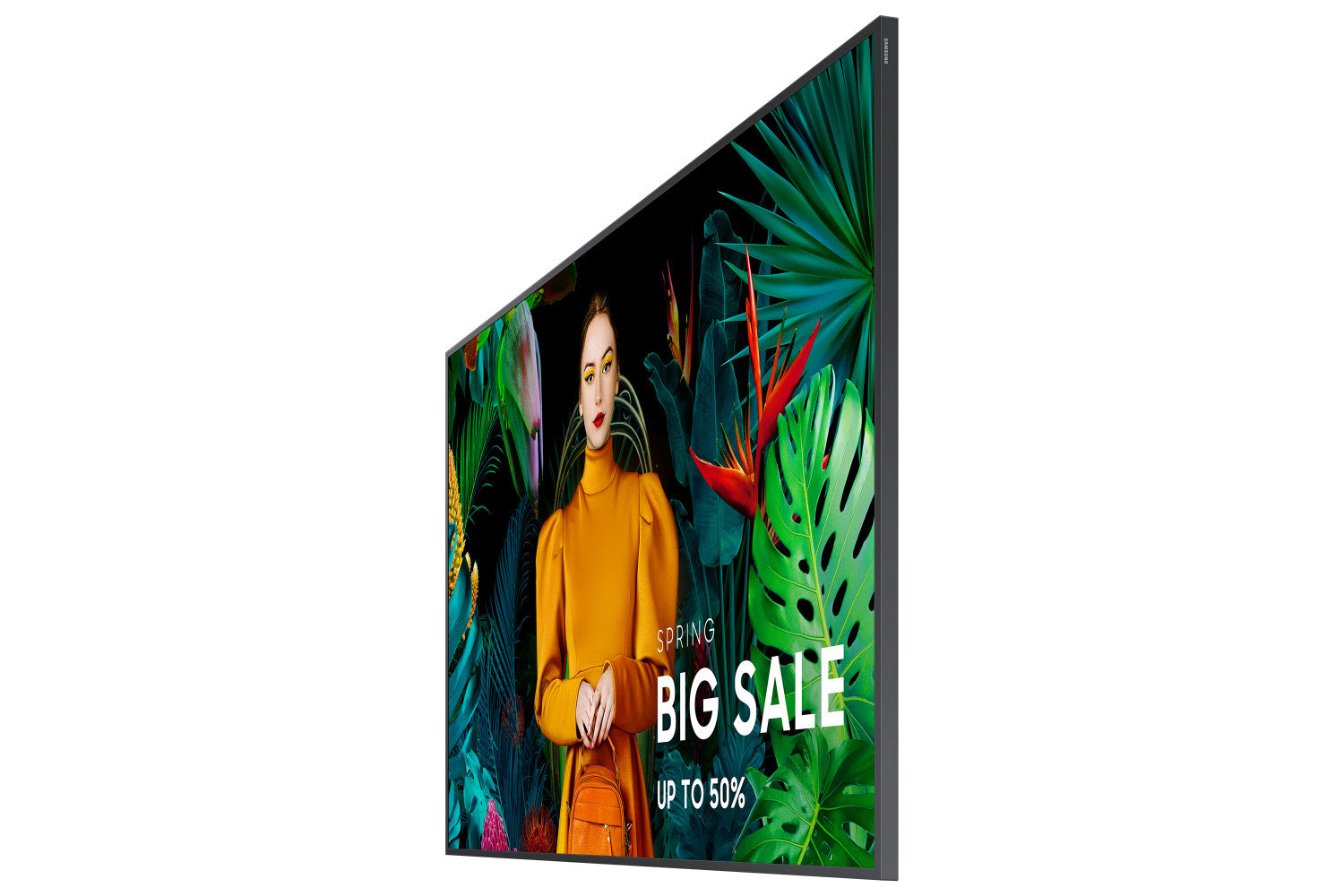 Samsung QB50C Pannello piatto per segnaletica digitale 127 cm (50") LCD Wi-Fi 350 cd/m² 4K Ultra HD Nero Processore integrato Tizen 16/7