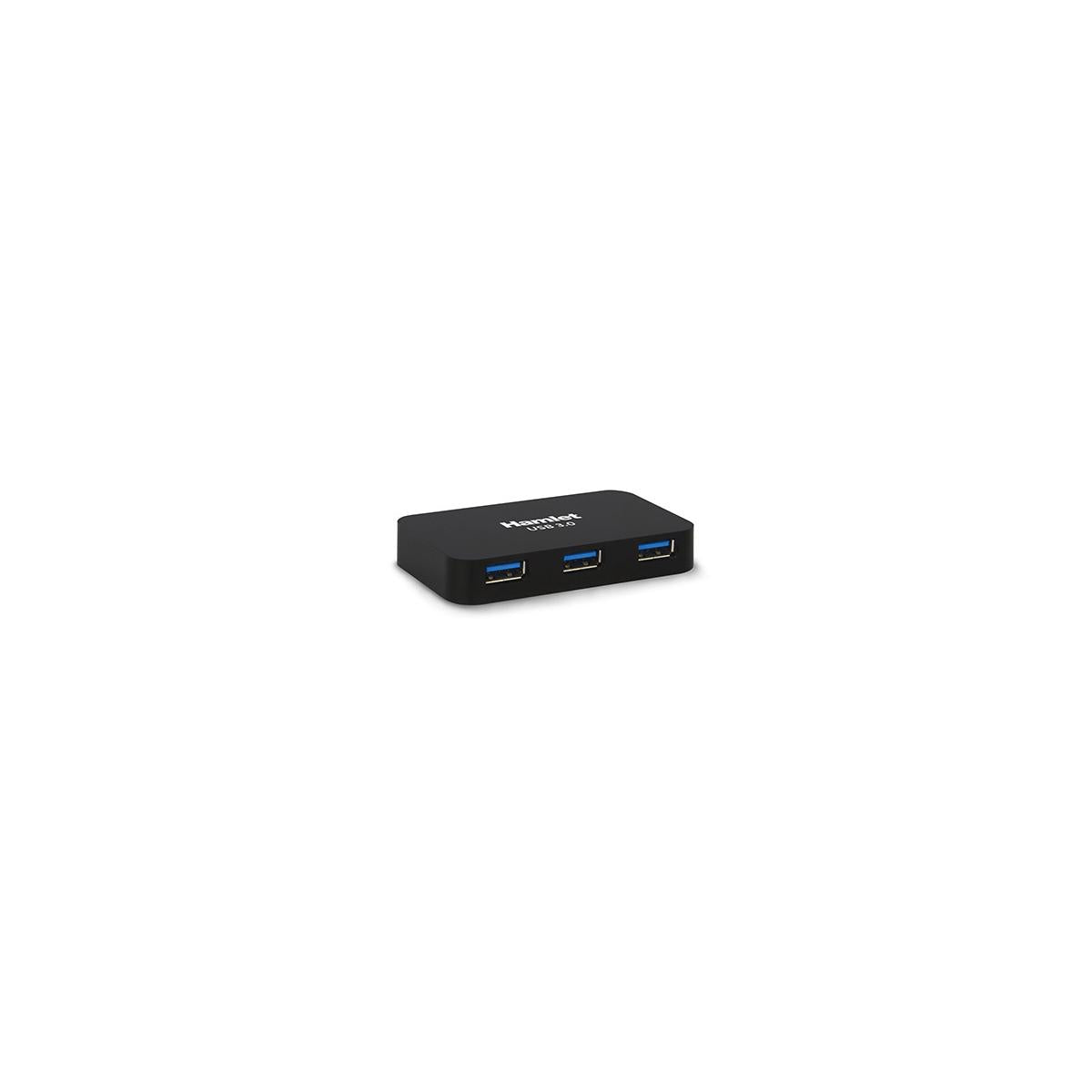 Hamlet XHUB430BK hub di interfaccia USB 3.2 Gen 1 (3.1 Gen 1) Micro-B 5000 Mbit/s
