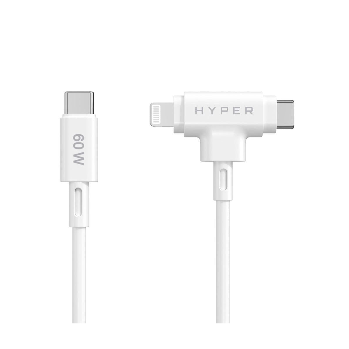 Targus HyperJuice cavo USB USB 2.0 1,5 m USB C USB C Lightning Bianco