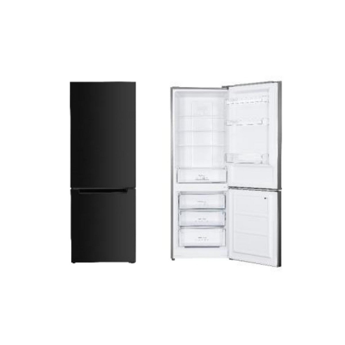 NGM CB380BKE FRIGO COMBINATO 293L BLACK INOX - CL. E - TOTAL NO FROST