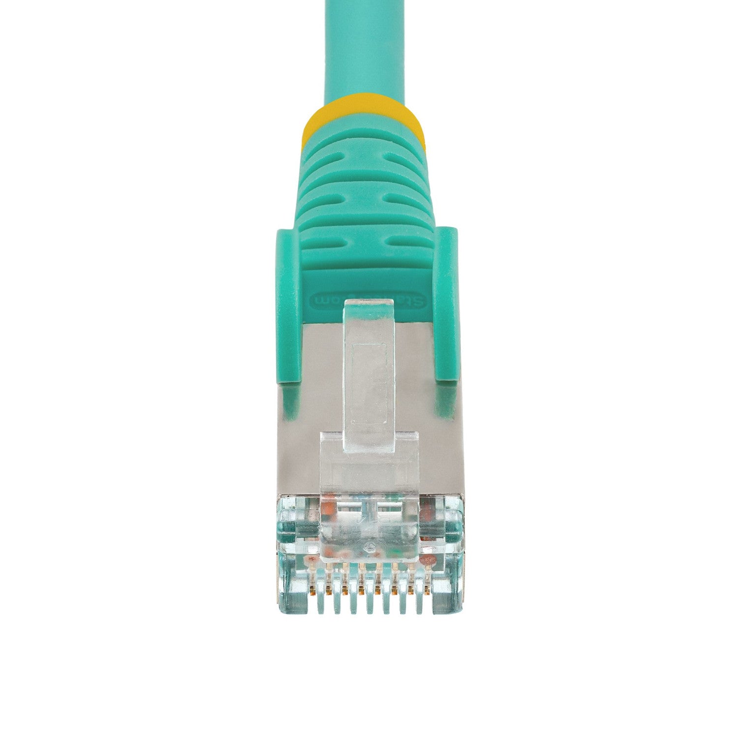 StarTech.com Cavo Ethernet CAT 6a - 7m - Acqua - Cavo di rete LAN Low Smoke Zero Halogen (LSZH) - 10GbE 500MHz 100W PoE - Filo/Cavo patch schermato S/FTP con spinotto RJ45 antigroviglio e rilievi di trazione