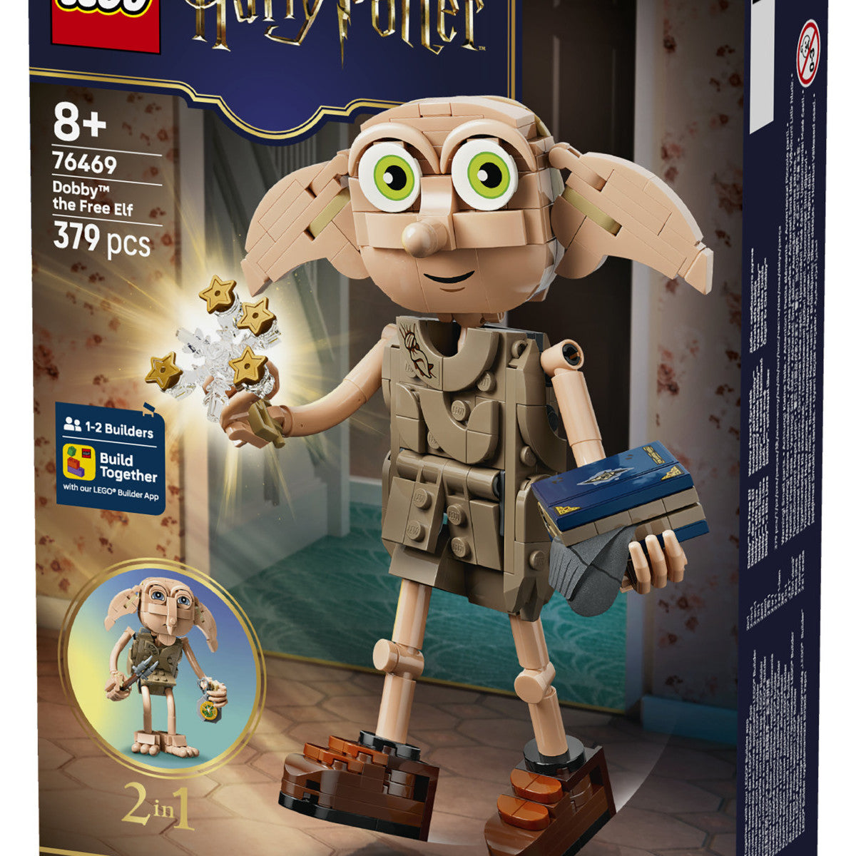 LEGO Harry Potter 76469 2in1 Dobby L'Elfo Libero, Gioco Trasformabile in Kreacher, Decorazione Cameretta, Regalo Bambini 8
