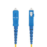StarTech.com Cavo in fibra ottica simplex monomodale OS2 da LC a SC (UPC) da 3m, 9/125µm, 40G/100G, Insensibile alla piegatura, Bassa perdita di inserzione, Cavo patch in fibra LSZH