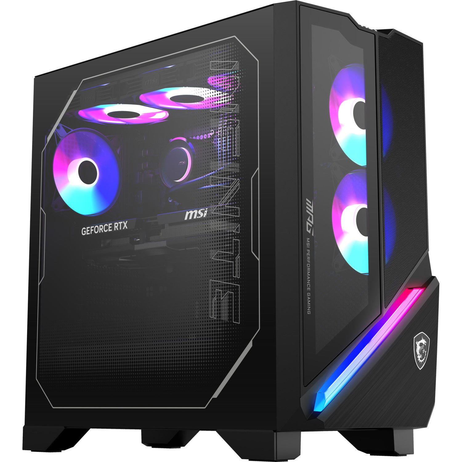 MSI MPG Infinite X3 AI 2NVV7-1032EU Intel Core Ultra 7 270K Plus 32 GB DDR5-SDRAM 1 TB SSD NVIDIA GeForce RTX 5080 Windows 11 Home Desktop PC Nero