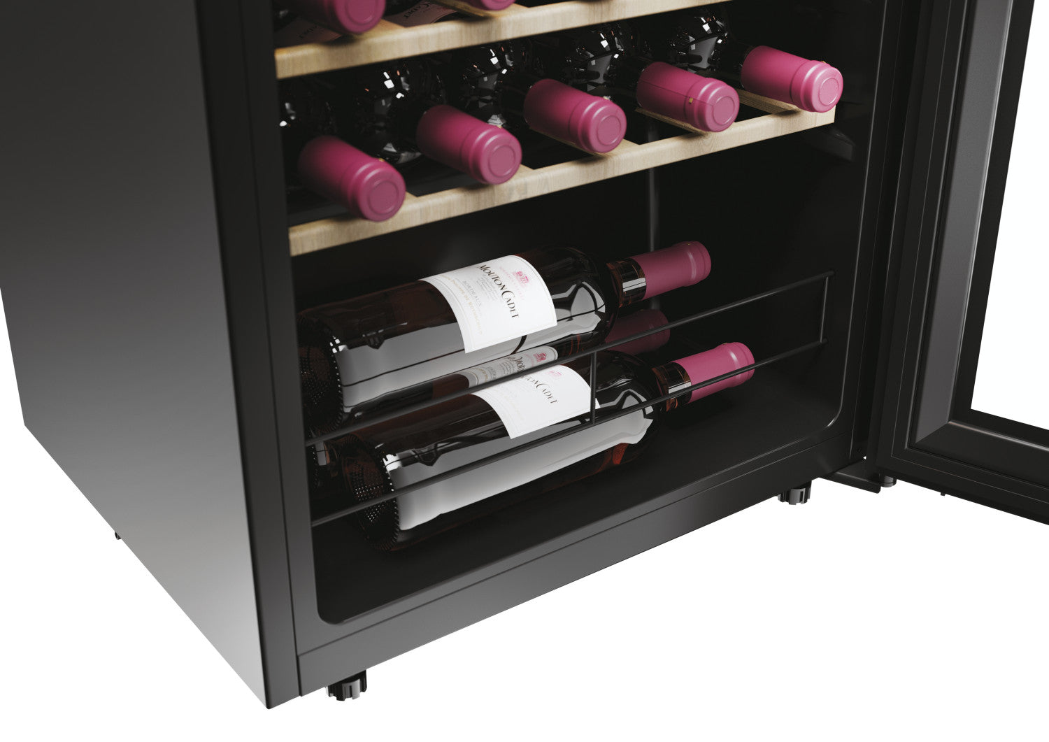 Haier Wine Bank 50 Series 3 HWS34GGH1 Cantinetta vino con compressore Libera installazione Nero 34 bottiglie Venduto come Grado B 6930265340600