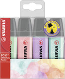STABILO Boss Original Pastel evidenziatore 4 pz Punta smussata Lillà, Menta, Rosa, Turchese