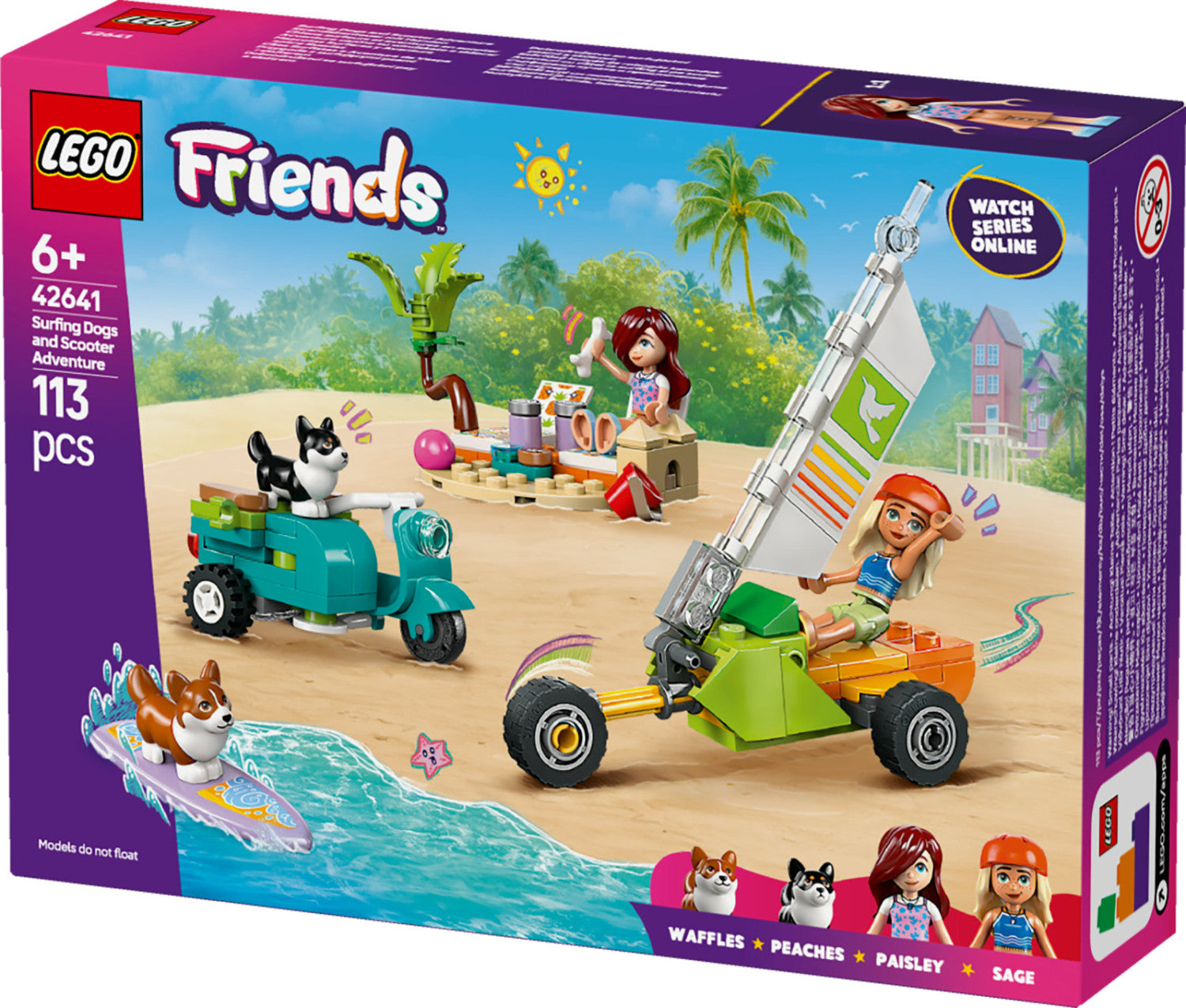 LEGO Friends Avventure Canine Su Windskate E Sidecar 42641