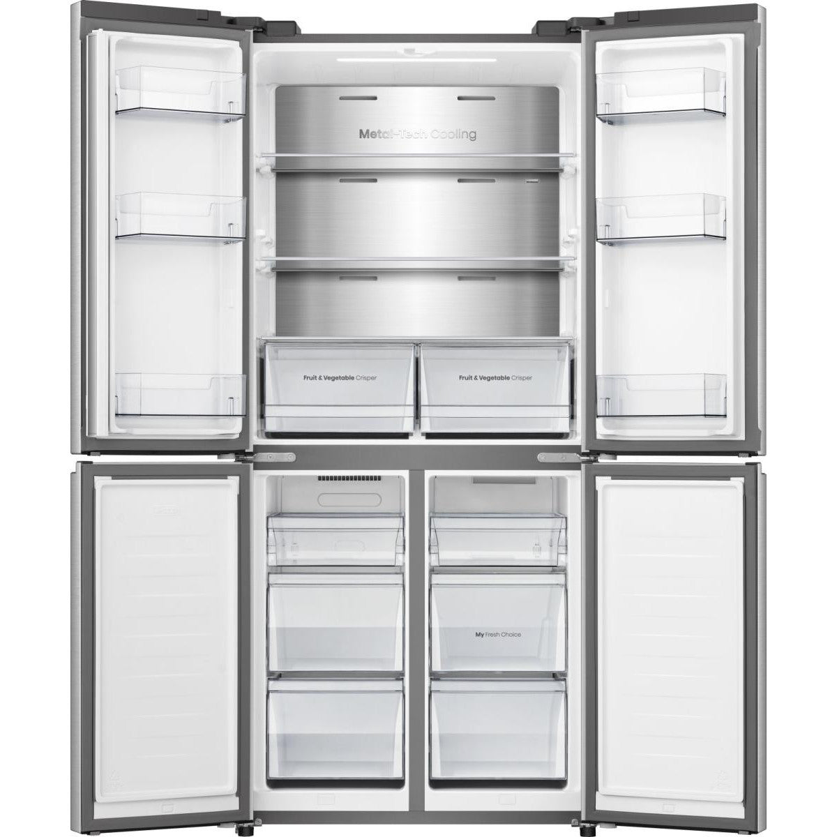 Hisense RQ5P470SAIE frigorifero side-by-side Libera installazione 483 L E Grigio