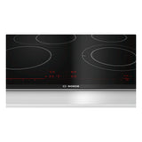 Bosch Serie 8 PKN675DP1D piano cottura Nero, Acciaio inox Da incasso Ceramica 4 Fornelli