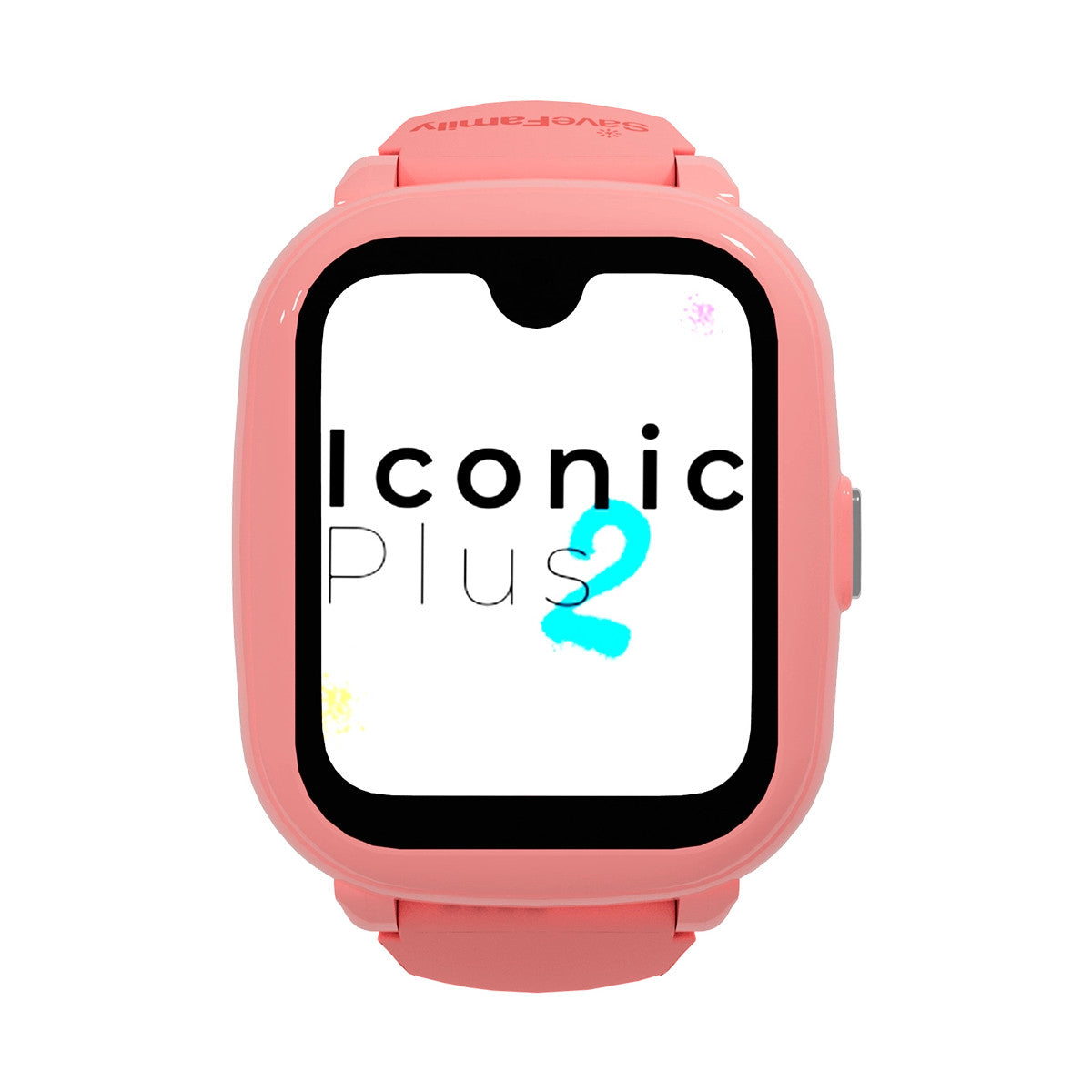 SaveFamily Iconic Plus 2 4,52 cm (1.78pollici) 40 mm Digitale Touch screen 4G Rosa Wi-Fi GPS (satellitare)