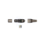 WP WPC-MDP-88-6AUP-TL cavo di collegamento RJ-45 Nero, Translucent