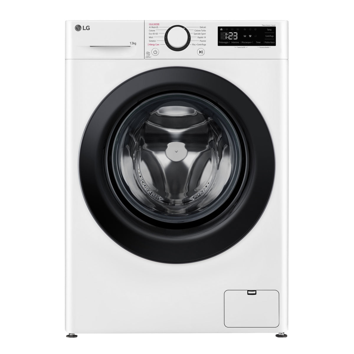 LG F4R3013NSWB Lavatrice 13kg AI DD, Classe A-20 , 1400 giri, Lavaggio a vapore