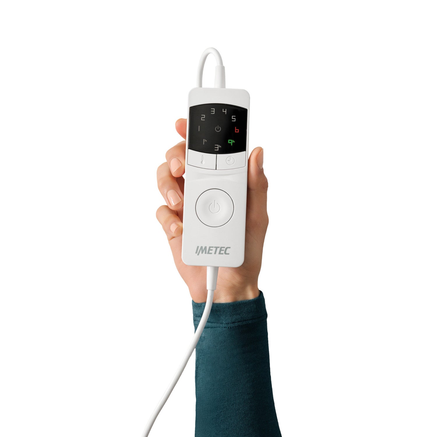 Imetec Scaldasonno Adapto Plus 100 Cotone, Matrimoniale 160x150 cm, Caldo Subito, Tecnologia Brevettata Adapto Plus, Sistema Sicurezza ElectroBlock, Bassi consumi, 6 Temperature, Autospegnimento 1, 3, 9 ore, Made in Italy