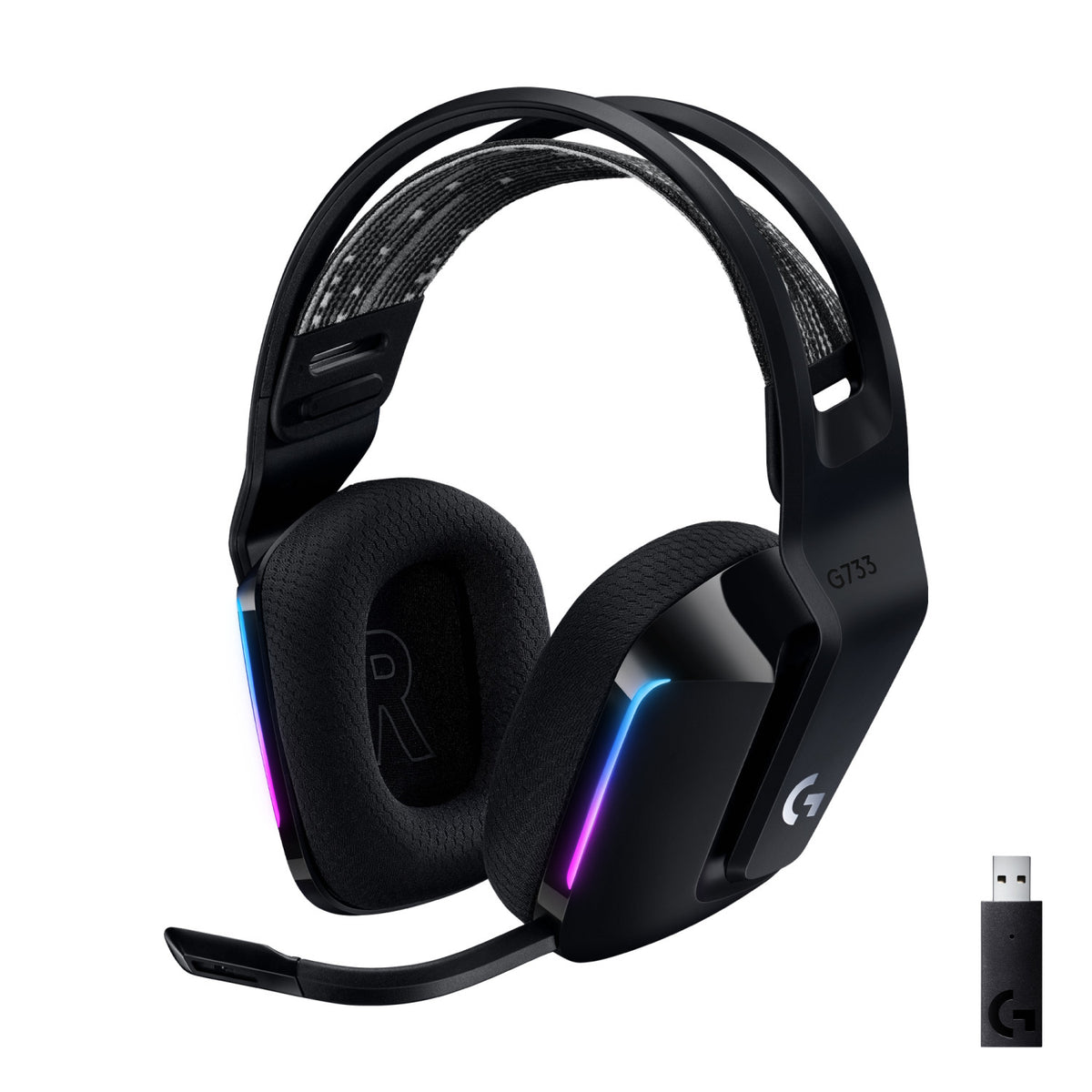 Logitech G733 Cuffia Padiglione Auricolare Nero