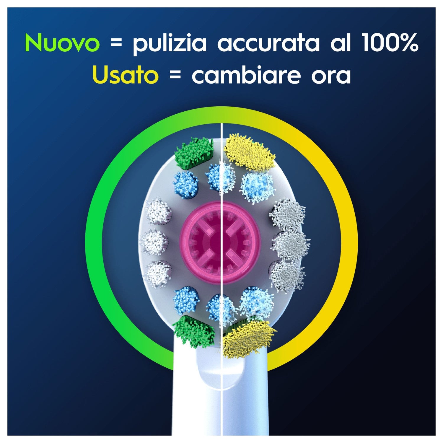 Oral-B Testine Di Ricambio Pro 3D White 3 pz Bianco