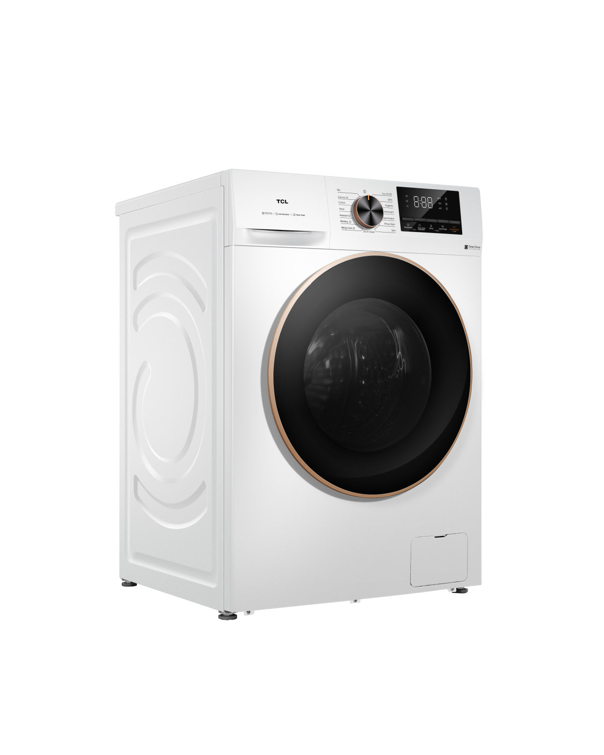 TCL FP1012WA0IT. Lavatrice a Carica Frontale 10 kg – Classe A, 1200 giri, Motore Smart DD e Programmi Steam