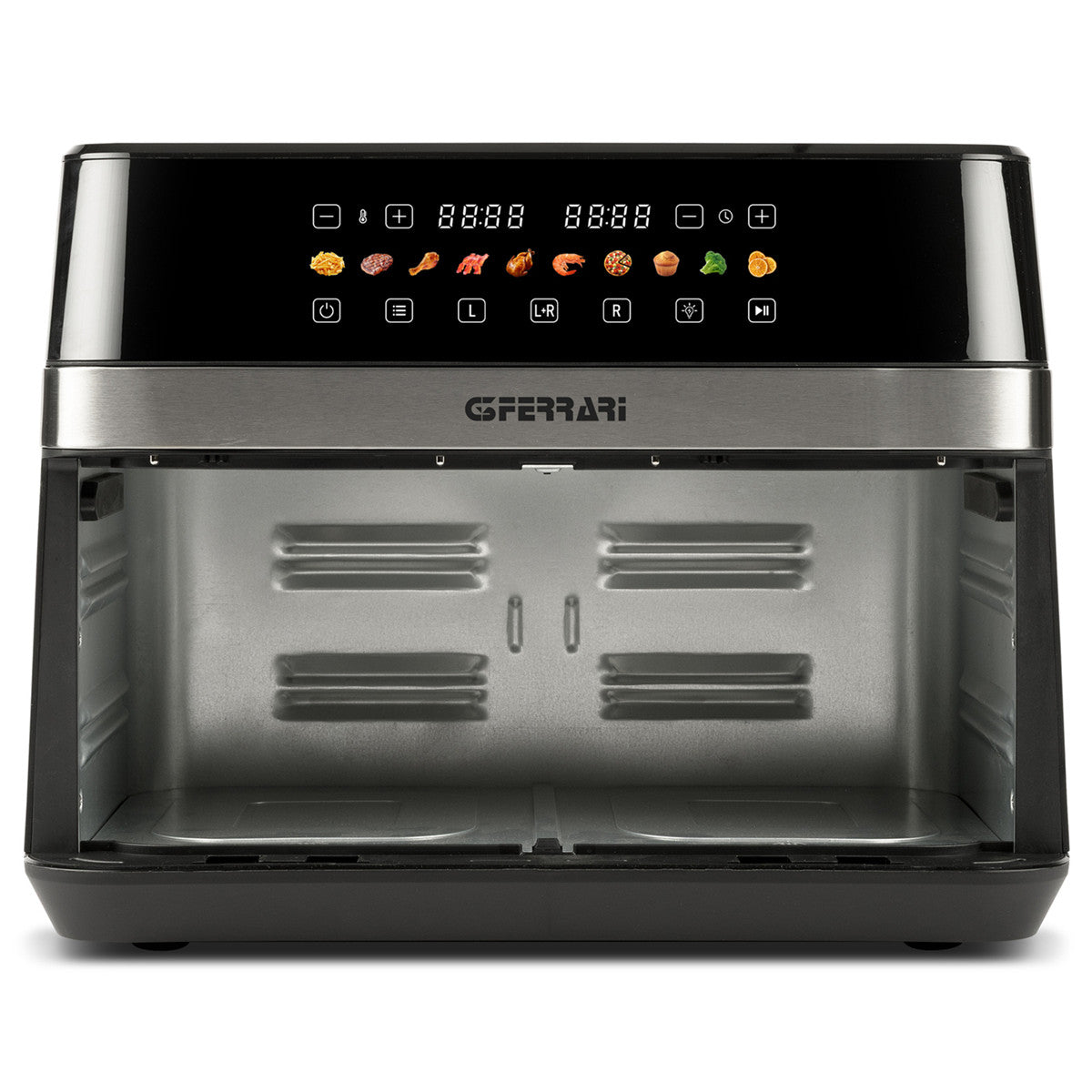 G3 Ferrari G10223 Friggitrice ad aria calda Doppia 12 L Indipendente 2200 W Nero, Acciaio inox