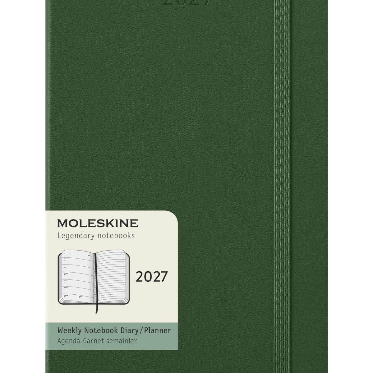 Agenda Moleskine 12 Mesi Settimanale Notebook Large Verde Rigida 2027