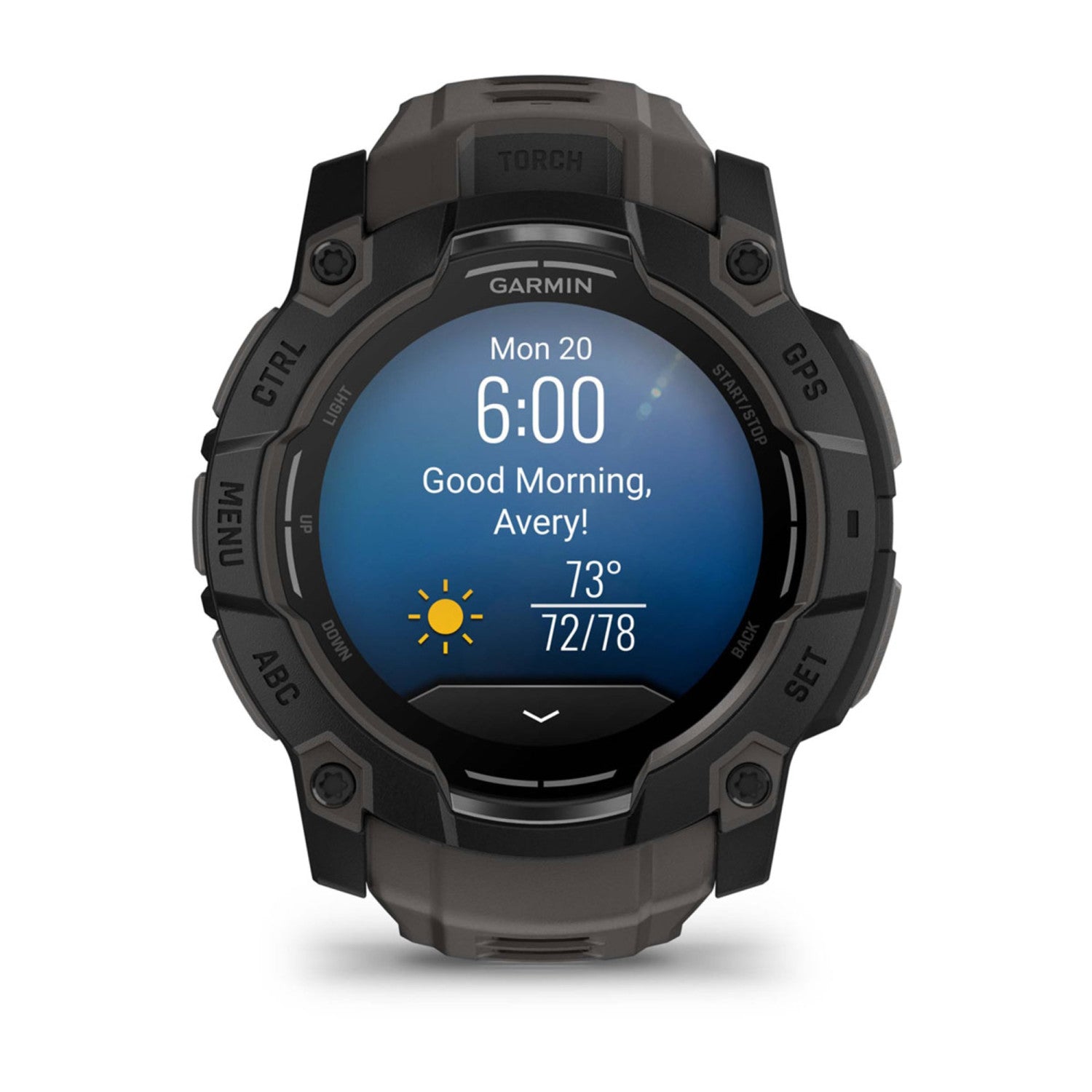 Garmin Instinct 3 AMOLED 3,3 cm (1.3 pollici) 50 mm Digitale 416 x 416 Pixel Touch screen Nero GPS (satellitare)