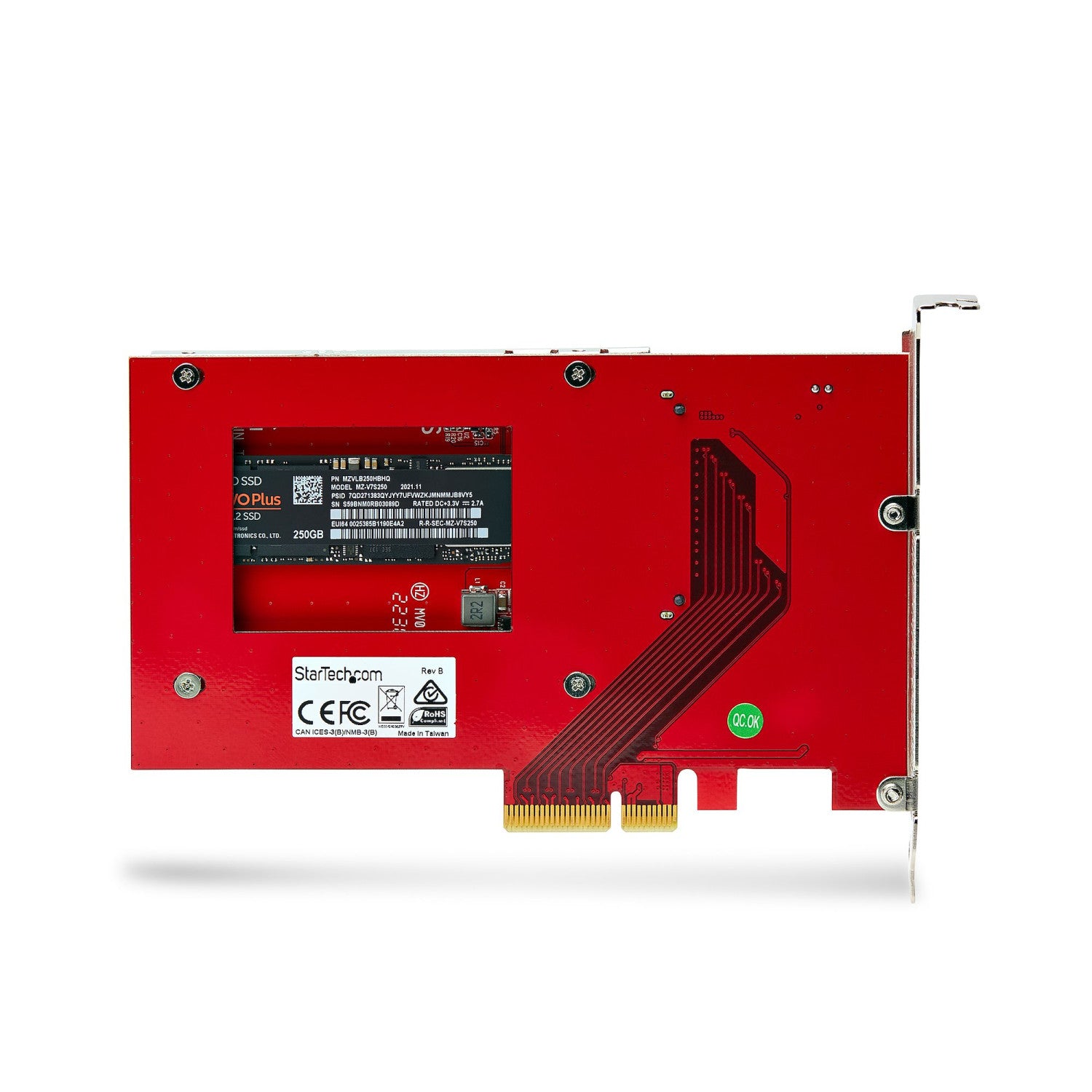 StarTech.com Adattatore SSD M.2 a U.3, Per Unità M.2 PCIe NVMe, Adattatore/convertitore host PCIe M.2 a U.3 da 2,5" (SFF-TA-1001), conforme a TAA - Formato unità da 2,5"