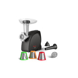 Moulinex ME472832 tritacarne 2000 W Nero, Acciaio inox