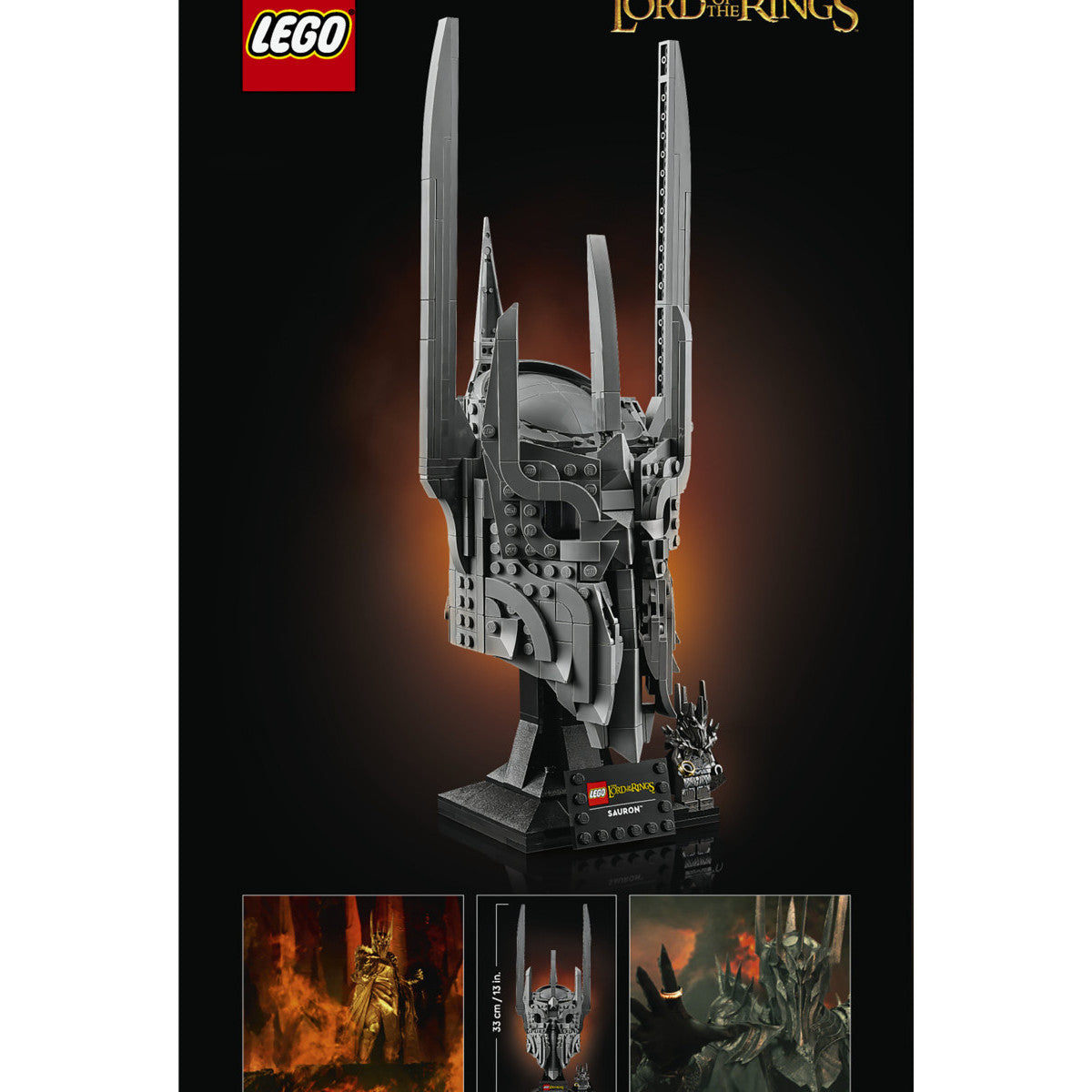 LEGO Icons Il Signore degli Anelli Elmo di Sauron 11373 Set da Costruzione 538 Pezzi 18