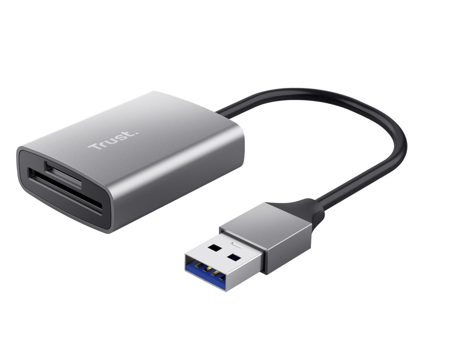 Trust Dalyx 24135 Hub Lettore di Schede USB 3.2 Alluminio
