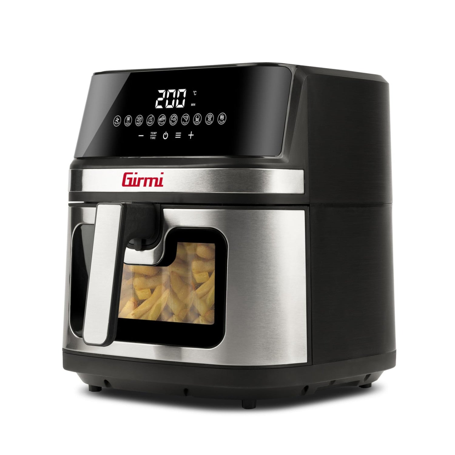 Girmi FG80 Ecofrit Friggitrice Ad Aria 8 Litri 2200W Display Digitale 10 Programmi Doppia Resistenza