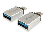 Equip 133473 adattatore per inversione del genere dei cavi USB Type C USB Type A Argento