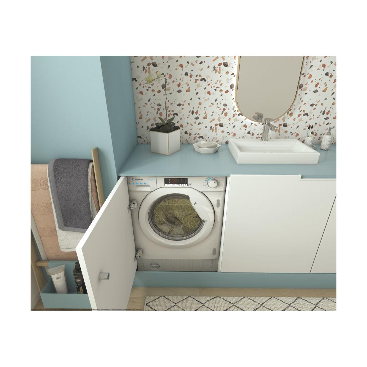 Candy CBWO 49TWME-S Lavatrice Smart Inverter Caricamento Frontale 9Kg Classe A Bianco