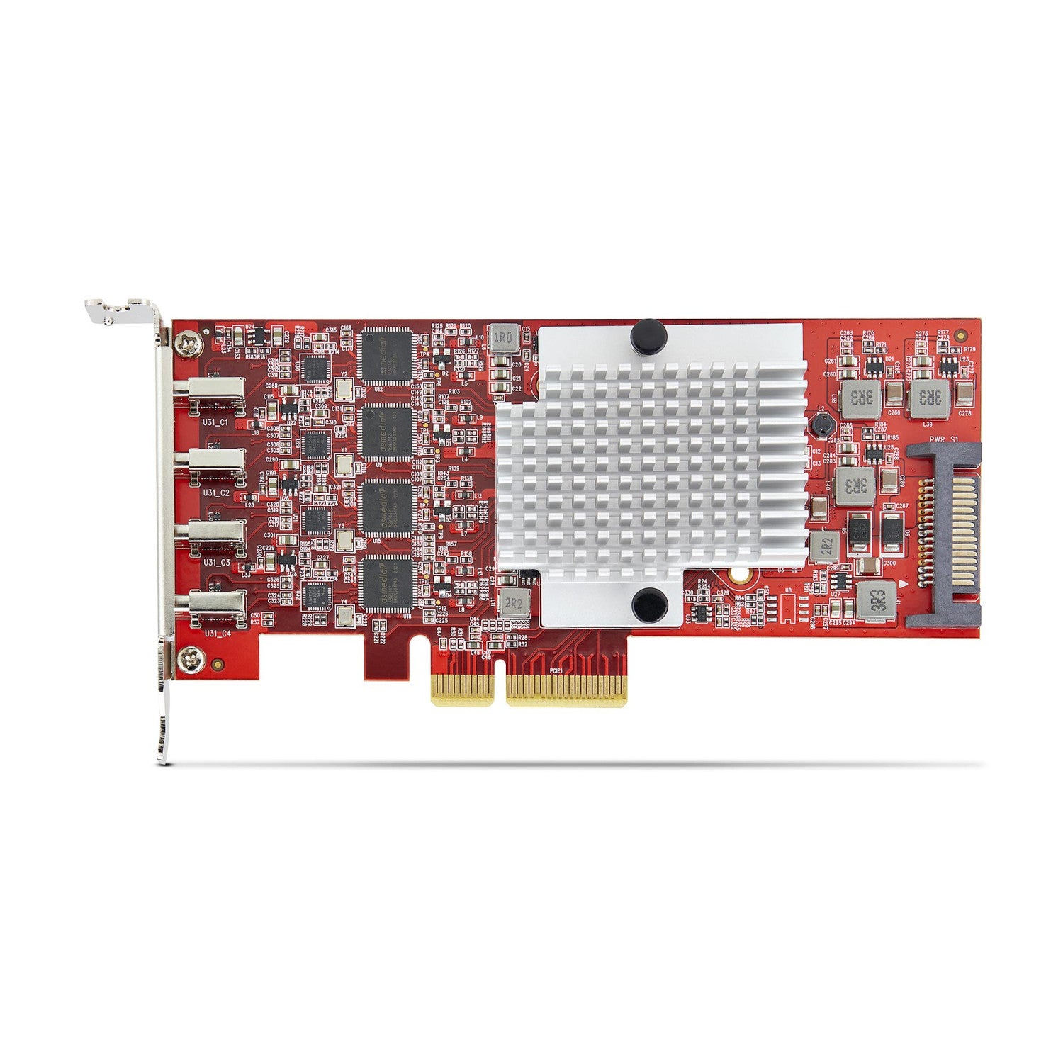 StarTech.com Scheda PCIe USB-C a 4 Porte, USB 3.2 10Gbps, Scheda di Espansione PCI Express USB Type-C con 4 Controller USB Indipendenti, Windows/Linux/macOS, TAA