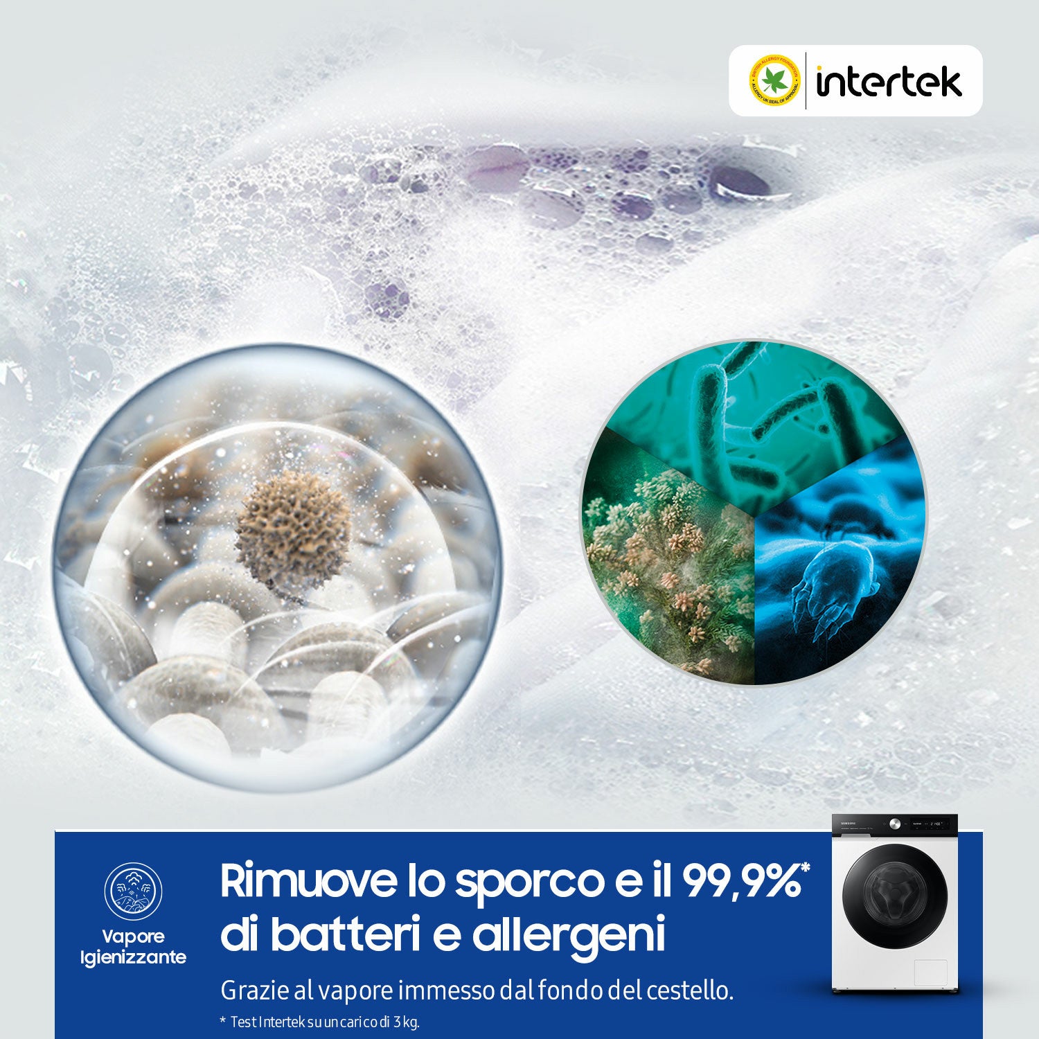 Samsung WW90DB7U94GEU3 Lavatrice Caricamento frontale 9 kg 1400 Giri/min Bianco