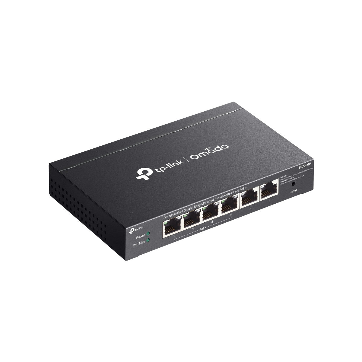 TP-Link Omada ES206GP switch di rete Gestito Gigabit Ethernet (10/100/1000) Supporto Power over Ethernet (PoE) Nero