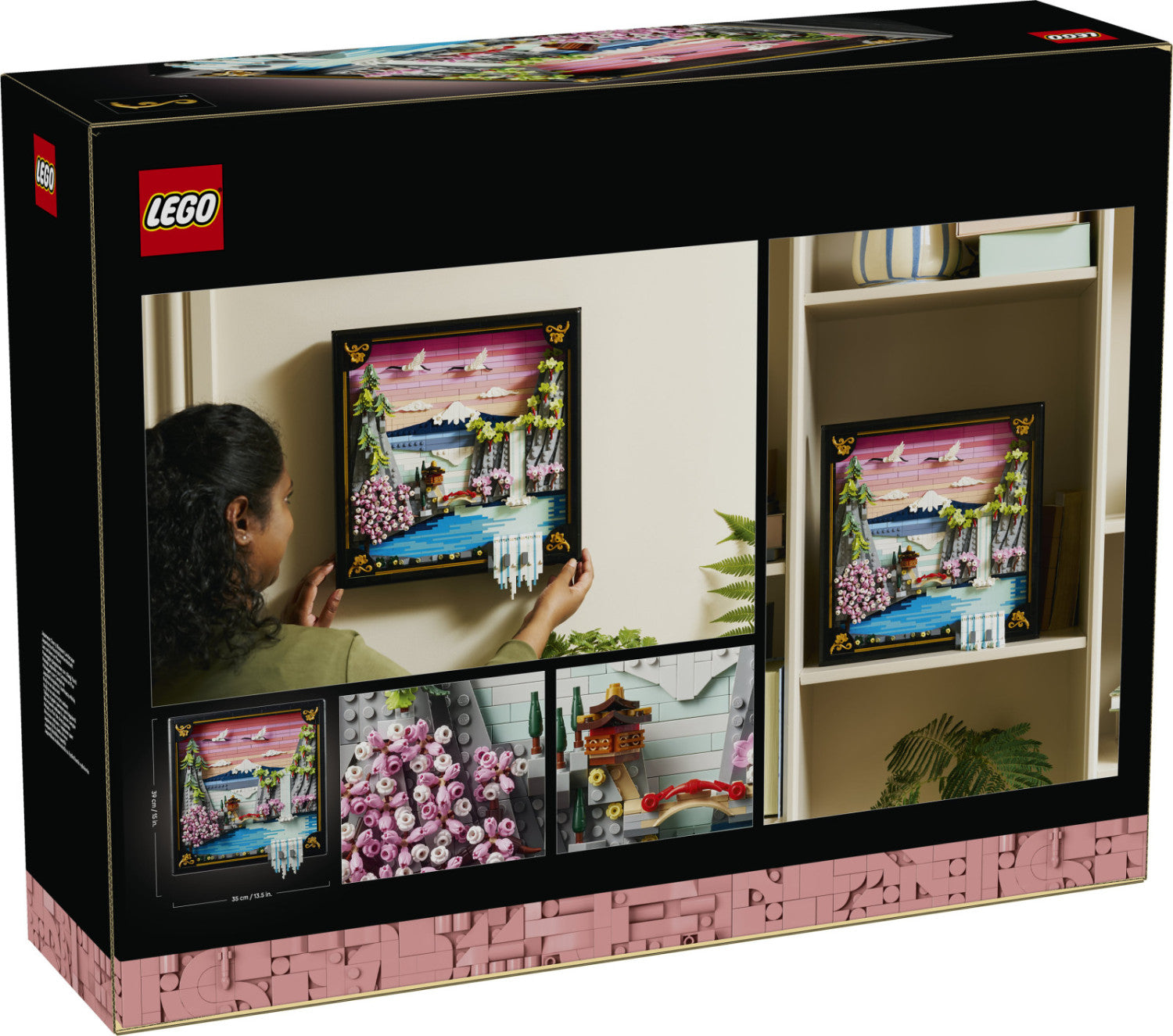 LEGO Art Paesaggio Giapponese con Ciliegi Fioriti 31218 Set da Costruzione per Adulti 1892 Pezzi