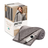 Imetec CaldoPlaid Adapto Plus Mélange 150x100 cm, Plaid riscaldabile, Morbida Coperta elettrica, Tecnologia Adapto Plus, Sistema Sicurezza ElectroBlock, Caldo Subito, 6 Temperature, Bassi Consumi, Lavabile