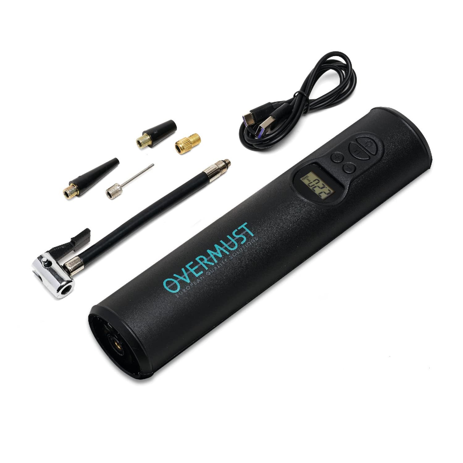 Overmust Compressore Portatile Auto 150PSI Con Display LCD E Luce LED 80 Lumens