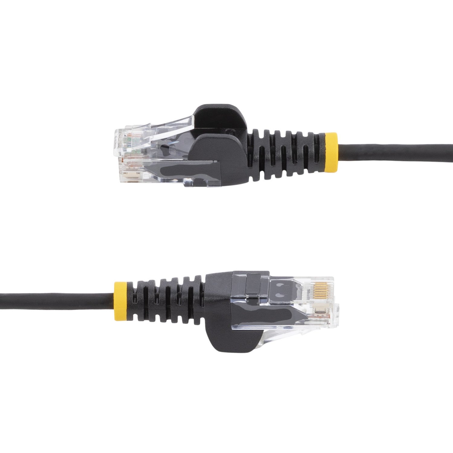 StarTech.com Cavo Ethernet CAT6 Nero da 7m; Patch UTP con Plug RJ45 Antigroviglio e Rilievi di Trazione, Cavo Lan Slim in Rame Puro 28AWG, Sottoposto a test Fluke