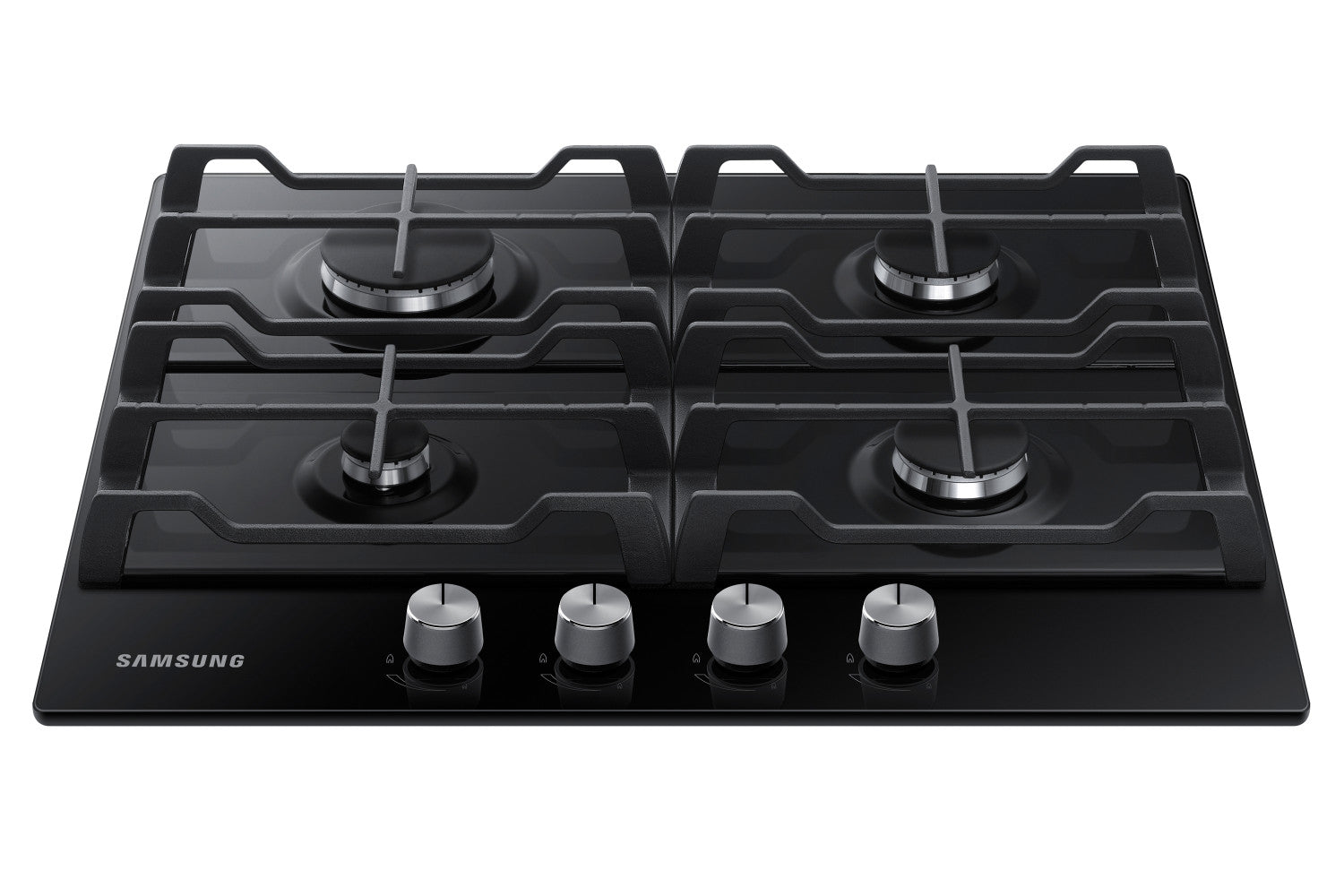 Piano Cottura Samsung NA64H3010AK da Incasso a Gas 4 Fornelli Vetro Nero