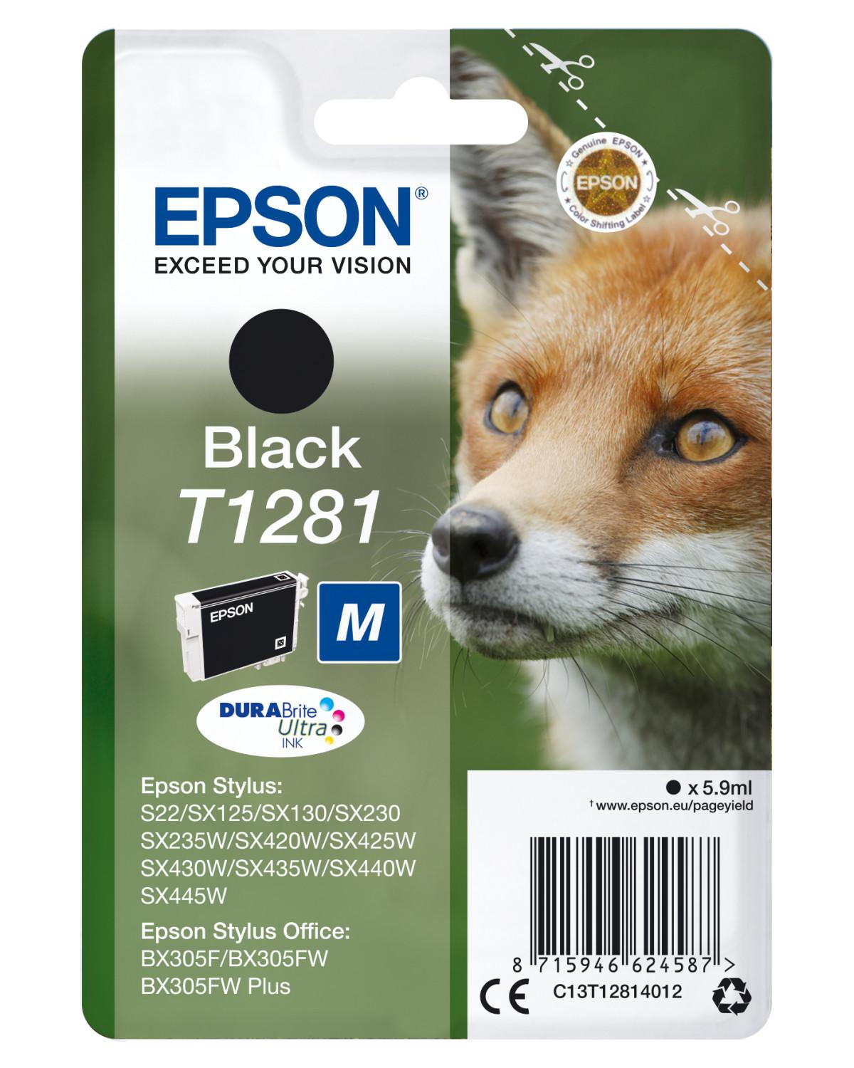 Cartuccia ad Inchiostro Fox Originale Epson C13T12814022 Nero