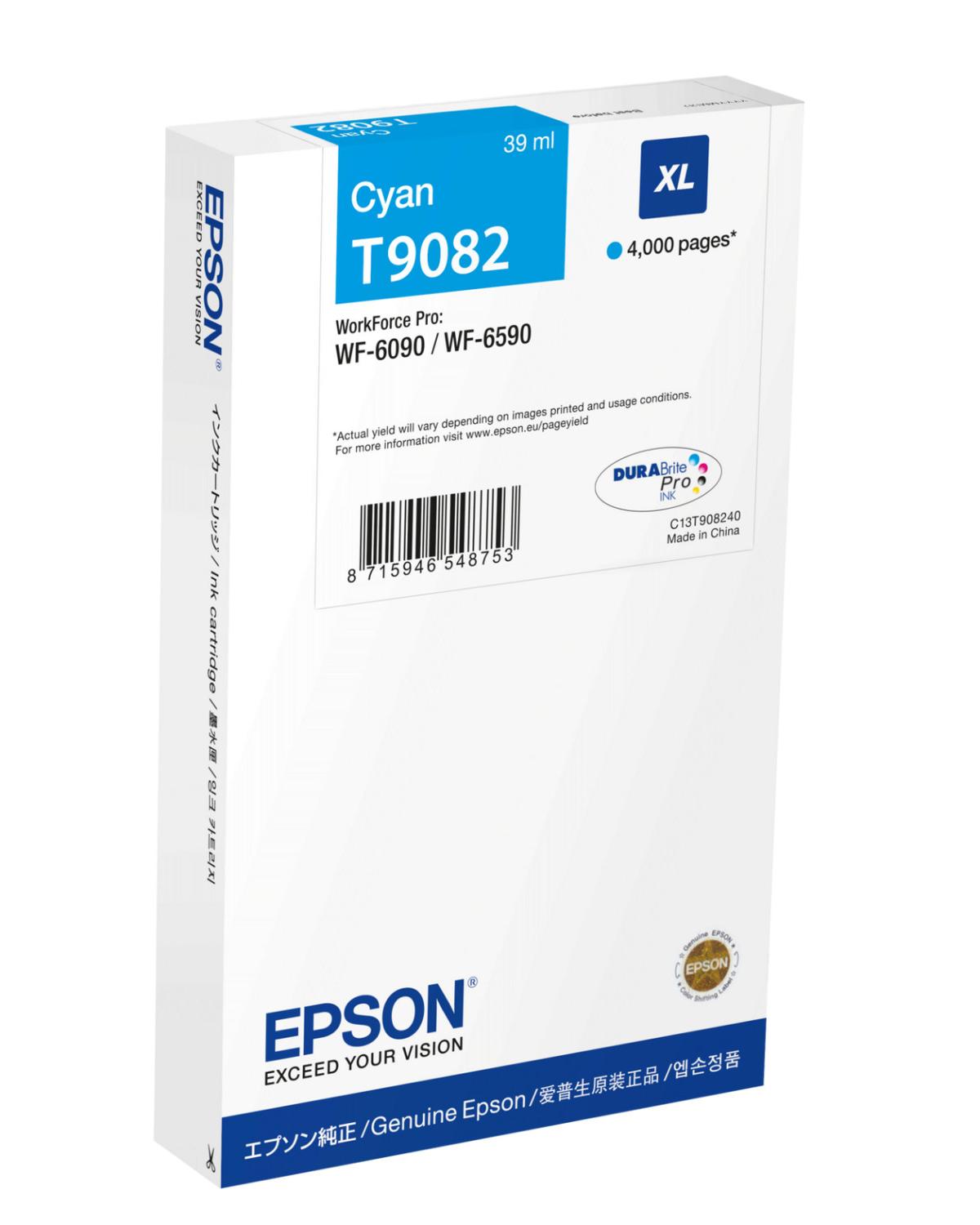 Epson C13T90824N Cartuccia d'Inchiostro Ciano