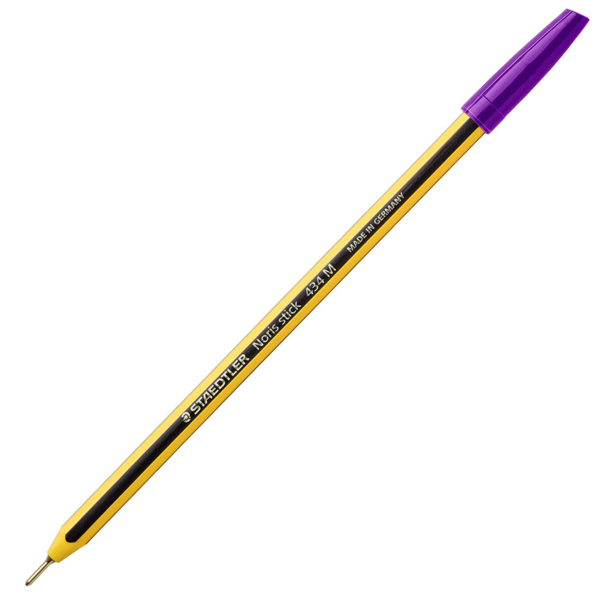 Staedtler Penne A Sfera Noris Stick 434 Viola Punta Media 1,0mm - Confezione Da 10