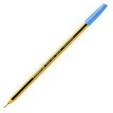 Staedtler Penna A Sfera Noris Stick 434 M Azzurro Con Cappuccio Punta 1 Mm Confezione Da 10