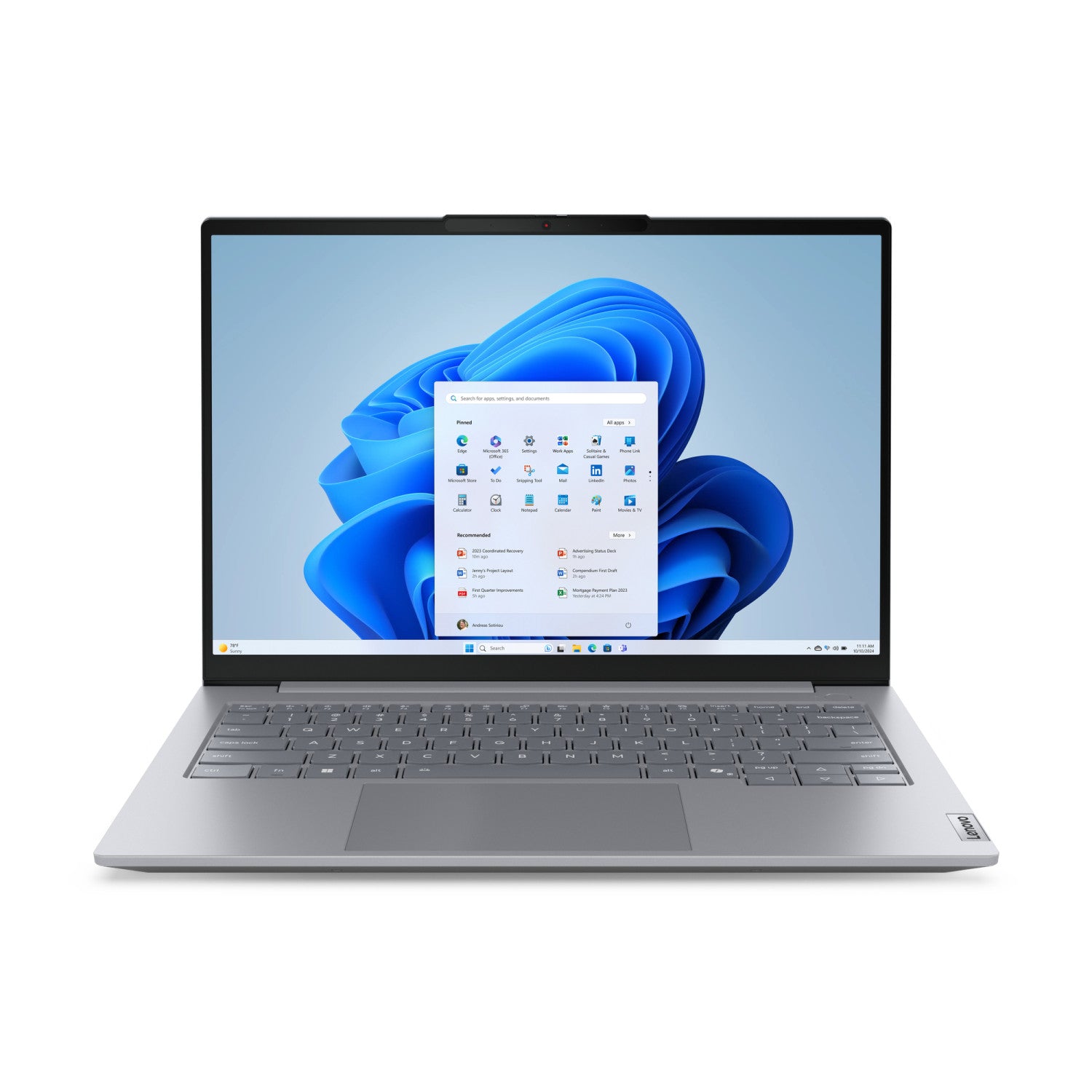 Lenovo ThinkBook 14 G8 IAL Intel Core Ultra 9 185H Computer portatile 35,6 cm (14 pollici) WUXGA 16 GB DDR5-SDRAM 512 GB SSD Wi-Fi 6E (802.11ax) Windows 11 Pro Italiano Grigio