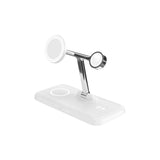 Targus HJ3004WHGL Caricabatterie per dispositivi mobili Cuffie, Smartphone, Orologio intelligente Argento, Bianco dC, USB Carica wireless Ricarica rapida Interno