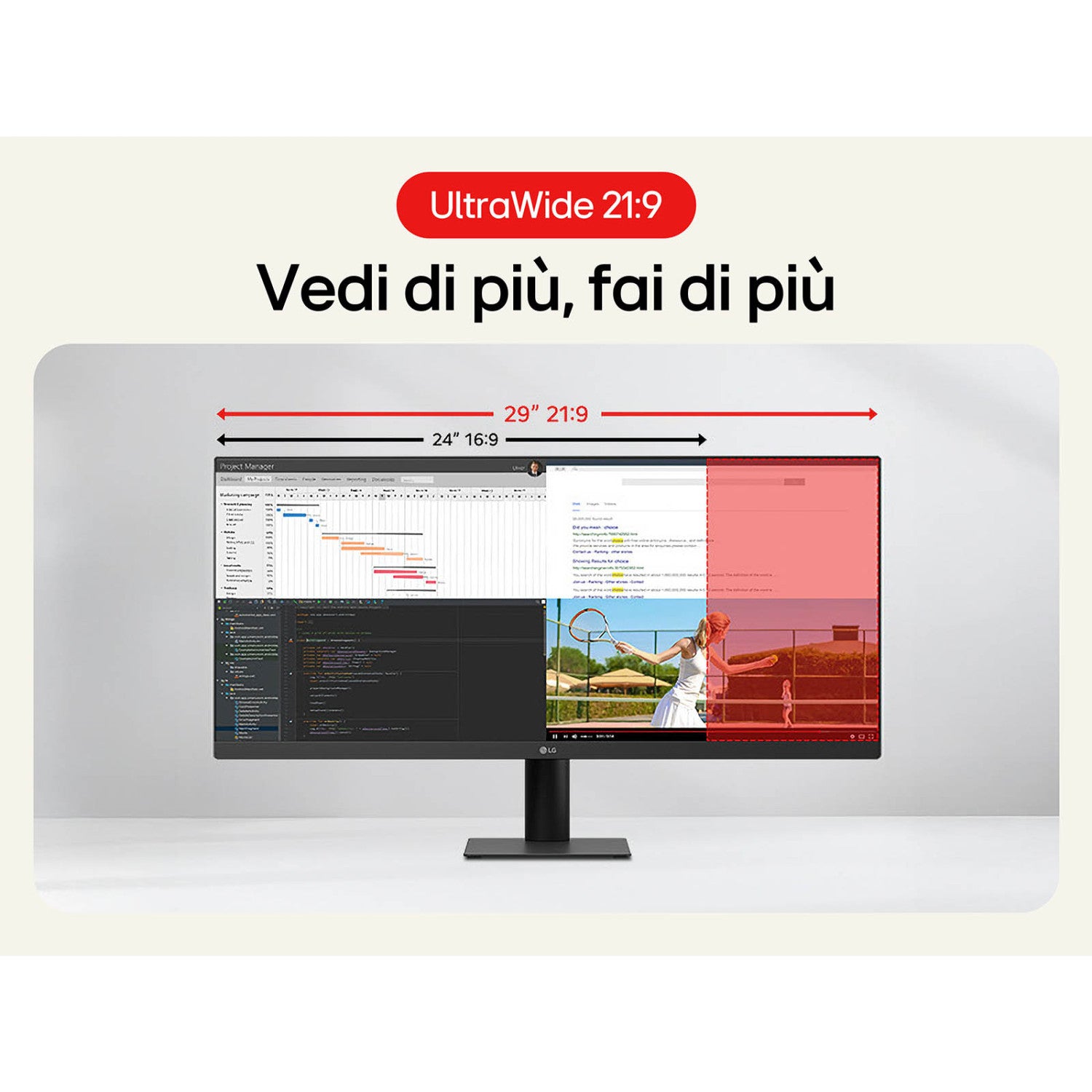 LG 29U511A Monitor 21:9 29" WFHD HDR 100Hz