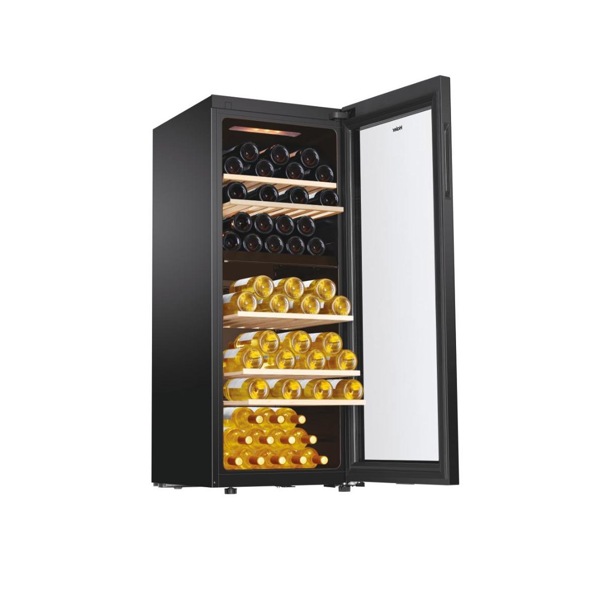 Haier Wine Bank 50 Serie 5 HWS79GDG Cantinetta vino con compressore Libera installazione Nero 79 bottiglie