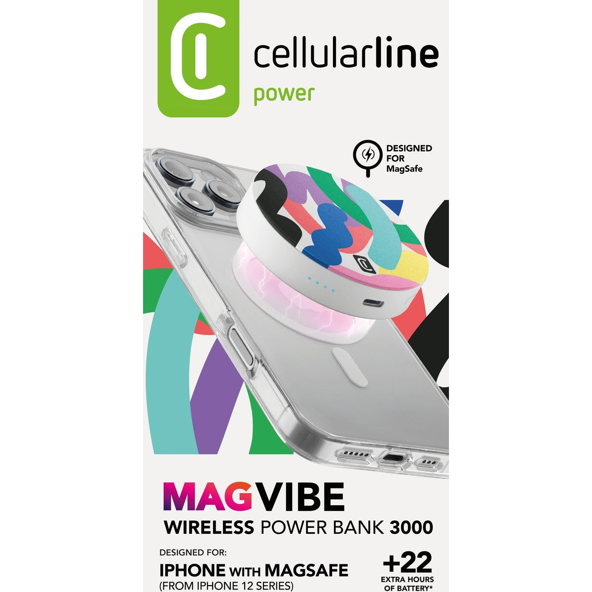 Cellularline Mag Vibe 3000 MAG VIBE power bank MagSafe 3000 mAh
