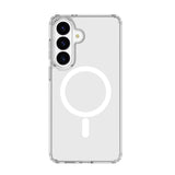 Cellularline Clear Mag - Galaxy S26 Custodia trasparente ultra resistente con bordo in gomma, compatibile con ecosistema Qi2 e accessori magnetici, trattata contro l ingiallimento.