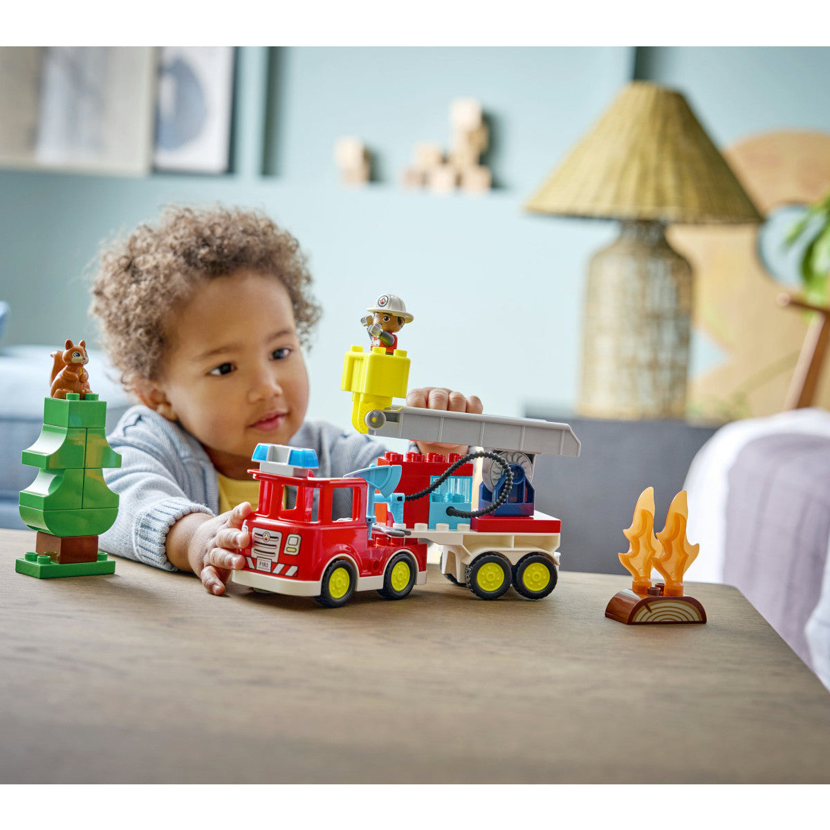 LEGO DUPLO Autopompa con Manichetta e Pompiere 10473 Set da Costruzione 28 Pezzi per Bambini dai 2 Anni