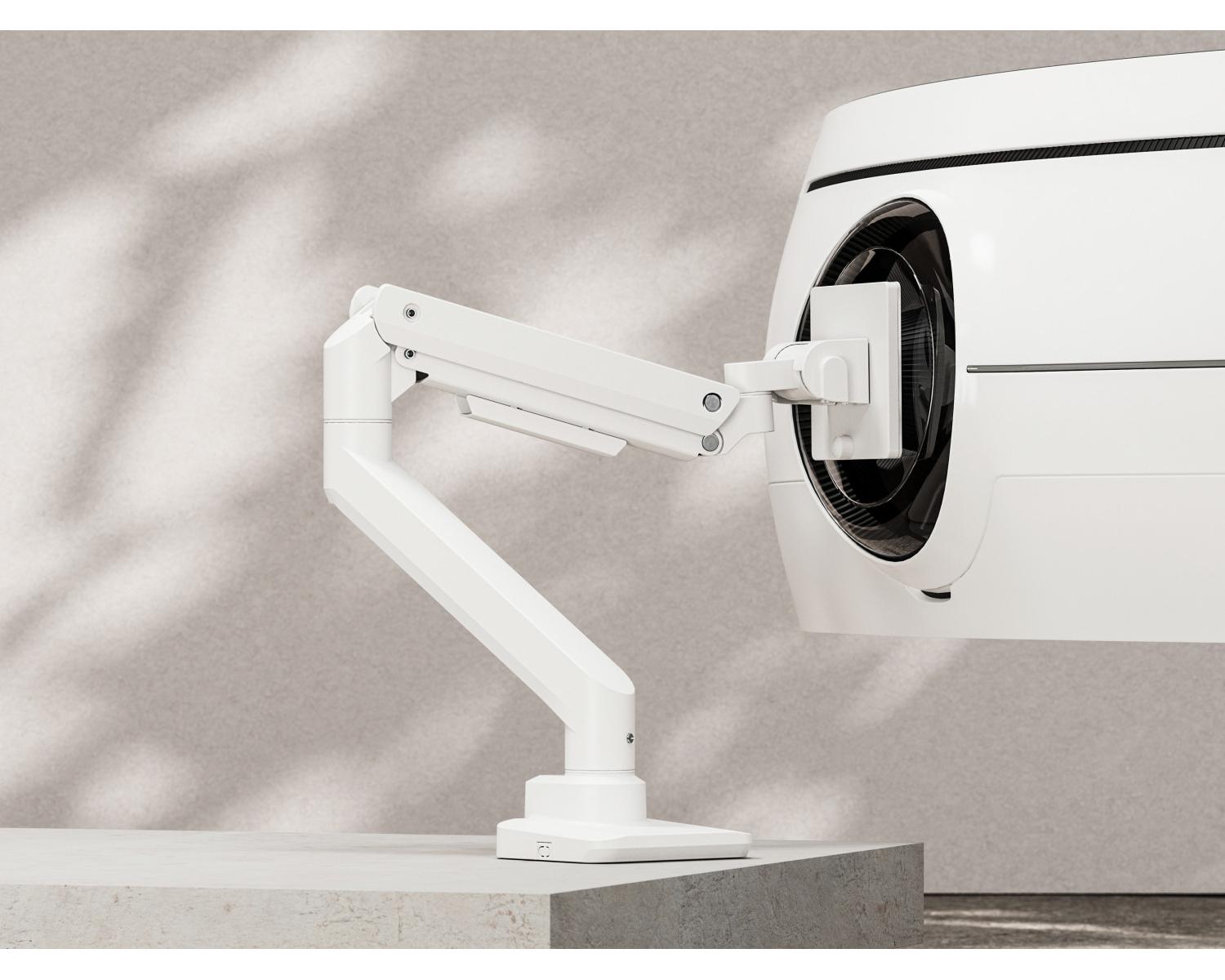 Equip 650181 supporto da tavolo per Tv a schermo piatto 124,5 cm (49") Bianco Scrivania